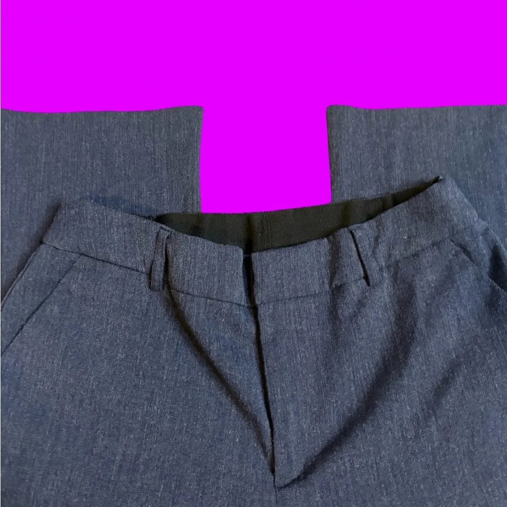 Nine West Navy Chinos Versatile Office Wear Barely Bootcut size 6 - Picture 3 of 8